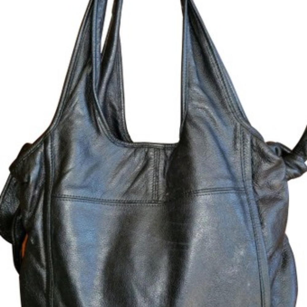 Kooba Carmine black leather tote EUC